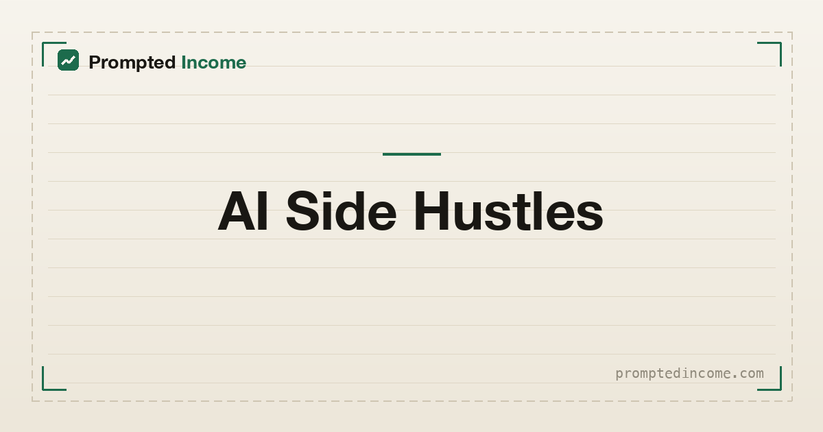 AI Side Hustles I Tried, and What They Actually Paid