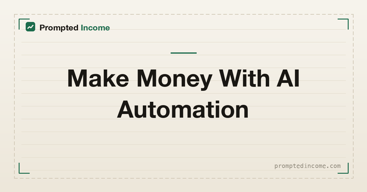 How to Make Money With AI Automation (Honest Math)