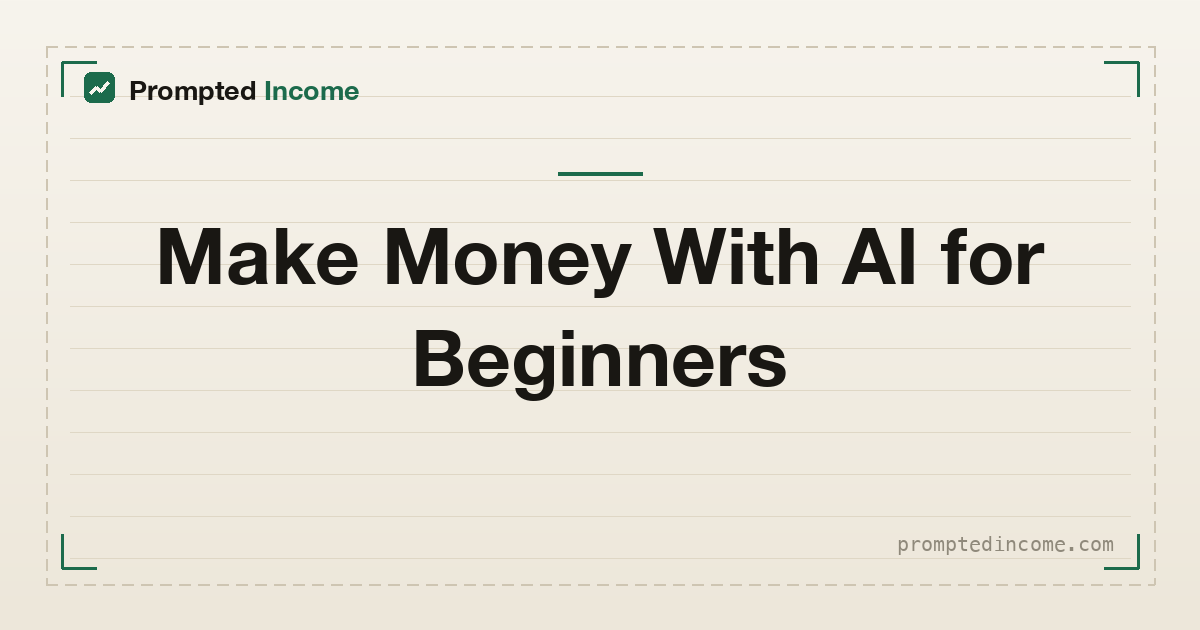 How to Make Money With AI as a Beginner (No Hype)